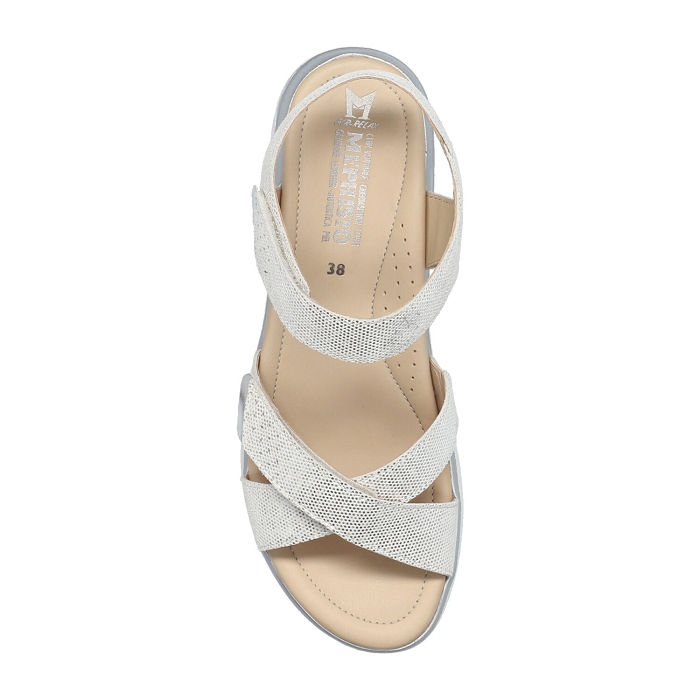 <span>kristina</span><br><span>Cuir softy 1230/magic argento </span><br><span>BLANC</span>9153108_3